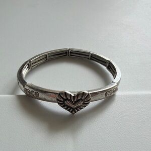 Silver Heart Bracelet
